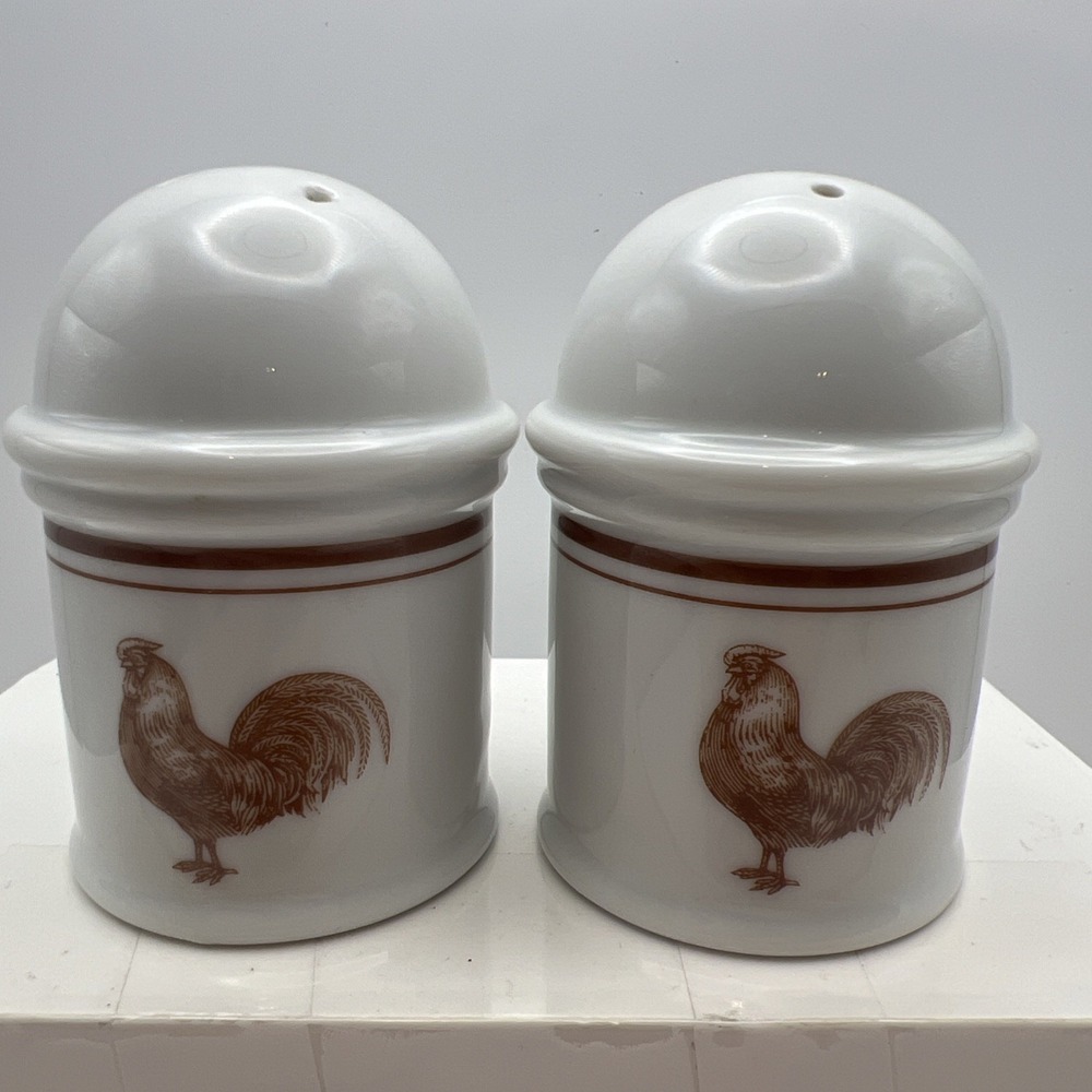 Rauschert Porcelain Ovenproof Japan Rooster Salt Pepper Shakers - 000655